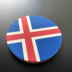 IMG_9719.jpg Free STL file Nordic Cross ( Iceland Norway Finland Denmark Sweden Faeroe Islands ) - Flag Coaster・3D printable object to download
