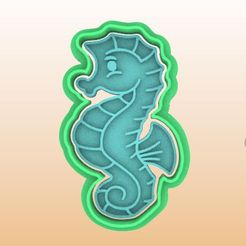 211.jpg STL file SEAHORSE CUTTER AND STAMP・3D printing idea to download, rob950406