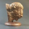 20190325_221427.jpg Archivo 3D Busto de Búfalo・Diseño de impresión en 3D para descargar