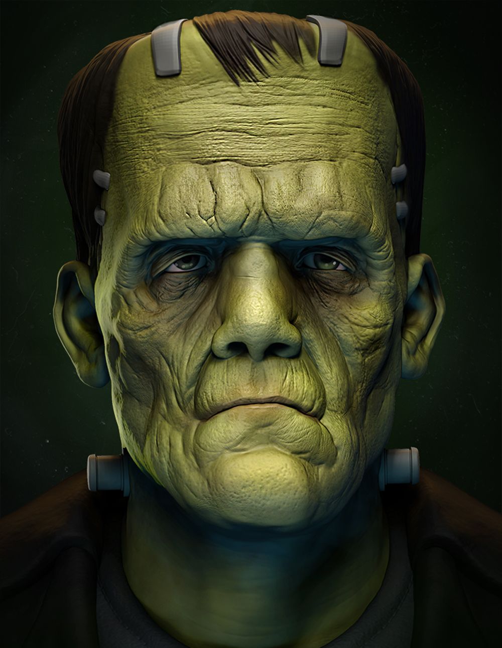 3.jpg Файл 3D The Frankenstein's monster bust・Дизайн 3D принтера для загрузки, vinicius_cardoso