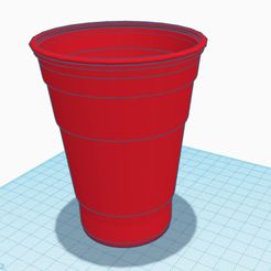 Red-Cup.jpg Бесплатный STL файл Красная чашка Solo・Шаблон для 3D-печати для загрузки