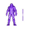 Michelangelo Pose.obj Teenage Mutant Ninja Turtles in stile low-poly con rigging