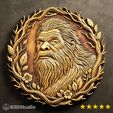 BigFoot.jpg BigFoot Relief High Detail 3D Model: CNC Laser & 3D Print STL File + 4K TIF Grayscale Image