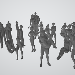 Capture-d’écran-2023-02-03-111448.png STL file batch of 32 figurines man woman・3D print design to download