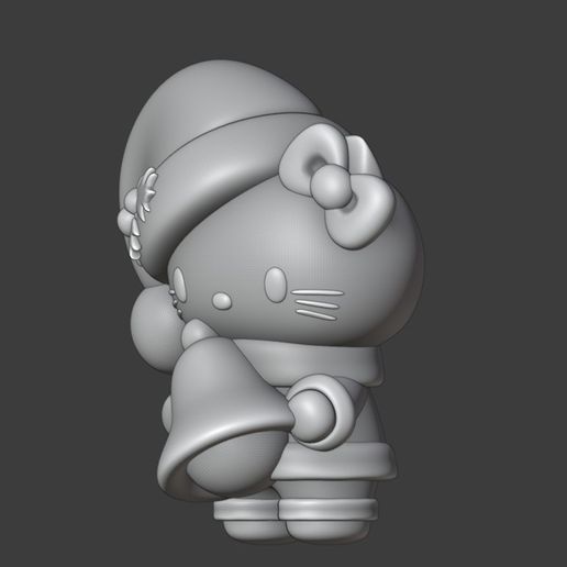 STL file Hello kitty Christmas 👋 ・3D printer model to download・Cults