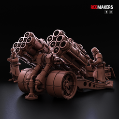 A1.png 3D file Multi Missile Launcher - Death Division - Field artillery of the Imperial Force・3D printing template to download
