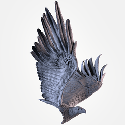 0001.png STL-Datei Adlerfliegen・Design zum Herunterladen und 3D-Drucken