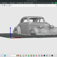 Screenshot-57312.png 1939 Cadillac Series 61 Coupe 1/24 scale car model hollow body shell, scalable as needed, 3d print in resin or fdm, stl file