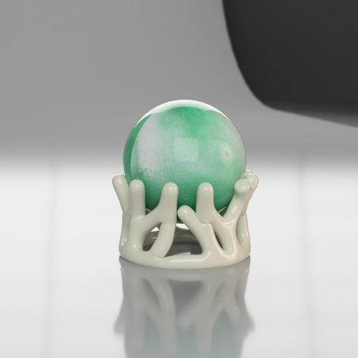 Crystal Sphere Stand for 30-35mm diameters 3D model