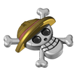 op3.png Luffy Flag Keychain - One Piece