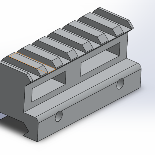 🔫 Picatinny Scope Riser・Free 3D File for ・Cults
