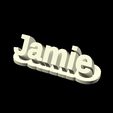 Jamie.png 3D Nameplate STLs for US first names