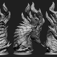 Turn_PBR.png Dragon bust/head - miniature - fantasy figurine STL