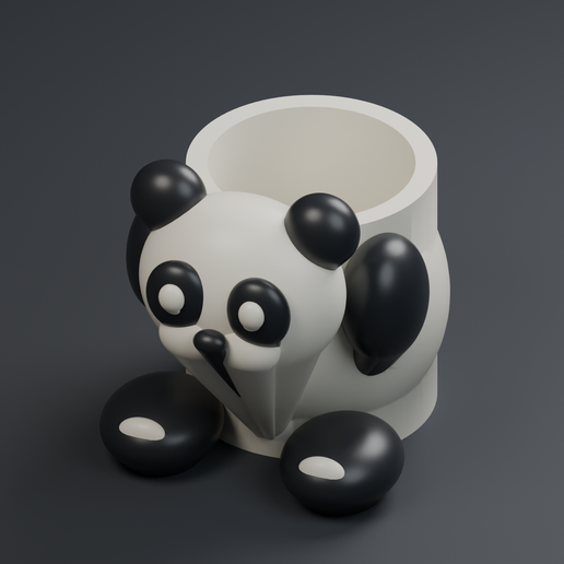 Hugging Panda Pen Holder | Cute Desktop Pencil Cup