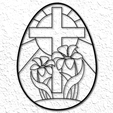 project_20230322_1729314-01.png easter lilies in cross egg wall art easter egg cross wall decor