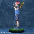 2.png Ash - Satoshi and Pikachu - Pokemon Journeys Figure