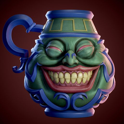 yugioh card jar of greed Yu-Gi-Oh! Pot Of Greed Sculpted Ceramic Mug Holds 11 Ounces