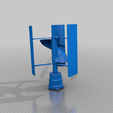 full_assembly_savious.png Fully 3D printed Wind turbine - Small scale vawt