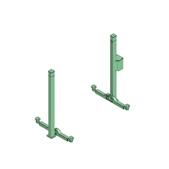 01.png STL file Scaler Crawler Car Truck 2 Säulen-Hebenbühne / two column lift・3D printing design to download