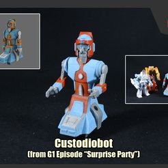 Custodiobot_FS.jpg 3D file Custodiobot from Transformers G1 Episode 'Surprise Party'・Design to download and 3D print