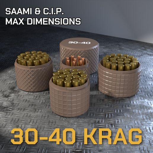 CBOX AMMO BOX 30-40 Krag AMMUNITION STORAGE 80/90/100/110/120MM ROUND CASE ORGANIZER 30 US Army