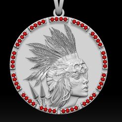 3.jpg STL-Datei Indischer Anhänger Silber Goldschmuck druckbares 3D Modell・3D-druckbares Modell zum herunterladen