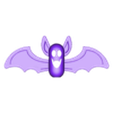 Bigger-Bat_2G.stl Halloween Yard Solar RGB LED Toppers (Ghost, Bat and Jack-O-Lantern)