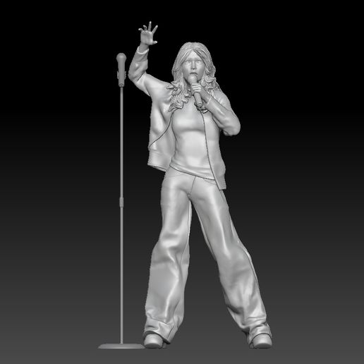 🪨 rock band singer girl・ STL File for 3D printing・Cults