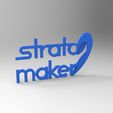 rendu affiche bleu.jpg Archivo STL gratis Marca y logotipo de Stratomaker・Diseño de impresora 3D para descargar