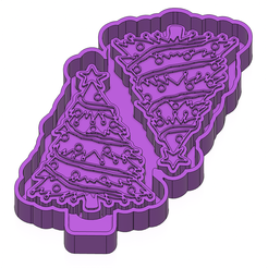 ink.png STL file Christmas Tree Air Vent FRESHIE MOLD - SILICONE MOLD BOX・Design to download and 3D print