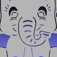 002Snap00.png STL-Datei ELEPHANT 2 Baby Shawer decoration, souvenir (Elephant 2D)・3D-druckbare Vorlage zum herunterladen, sergiomdp01