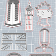 London.png Cookie cutters London set
