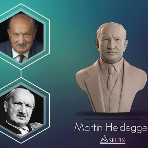 Martin Heidegger Bust Sculpture