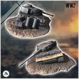 3.jpg Destroyed German Panzer VI Tiger I Ausf. E tank carcass in debris (4) - Germany Eastern Western Front Normandy Stalingrad Berlin Bulge WWII