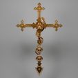 Gothic-cross-no-hanger.jpg Gothic Master Cross, Celtic, Medieval, Scepter, Staff