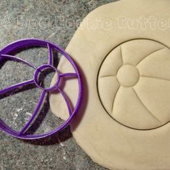 beach ball.JPG STL-Datei Beach Ball Cookie Cutter・Modell zum Herunterladen und 3D-Drucken