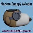 maceta-snoopy-aviador-1.jpg Snoopy Aviator Flowerpot