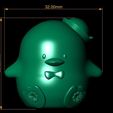 DIMENSION.jpg chubby cartoon penguin 3D printable model