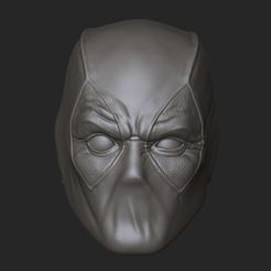 chfghfghcgh.jpg Fichier STL Tête de Deadpool pour figurine・Modèle à télécharger et à imprimer en 3D, ClayMan3D