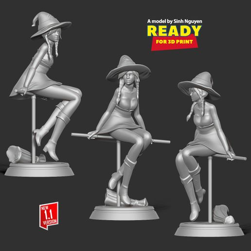Amodel by Sinh Nguyen READY eed hs Witch 3D