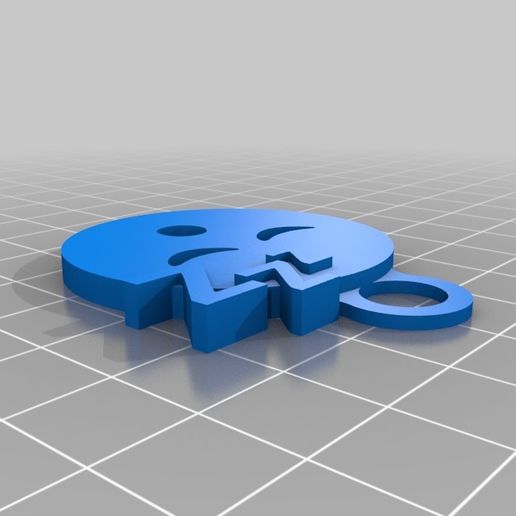 Emoji Sleep keychain 3D model