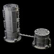Chemical-Storage-Tower-A-Mystic-Pigeon-Gaming-5.jpg Chemical Factory Vats Walkways And Storage Tank Sci Fi Terrain