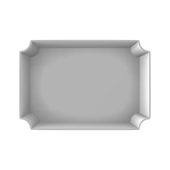 Random-Cookie-Cutter-render.png Rectangle | Ticket Plaque Cookie Cutter (2 Variations)