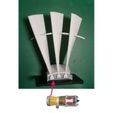 0-Fan-Snubber-Assy01.jpg Jet Engine Component (5-1); Fan, Metal Blade with Snubber
