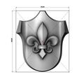 SH-1-07.JPG Decorative Lys flower heraldic lily Shield 3D print model      Description     Comments (0)     Reviews (0)