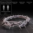 preview.jpg STL file Crown of thorns・3D printer design to download