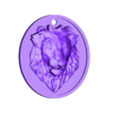 Lion_Head.stl Lion head key chain