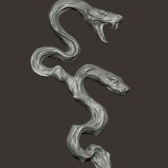 STL file Atheris hispida- Rauschuppen bush viper Snake snakes 🐍・3D printer  design to download・Cults
