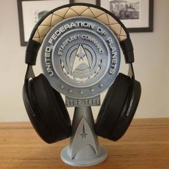 20200729_223058.jpg STL-Datei Star Trek Headphones Stand kostenlos・Design für 3D-Drucker zum herunterladen