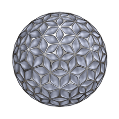01.png Archivo STL gratuito ESFERA DE HOJAS・Objeto para descargar e imprimir en 3D